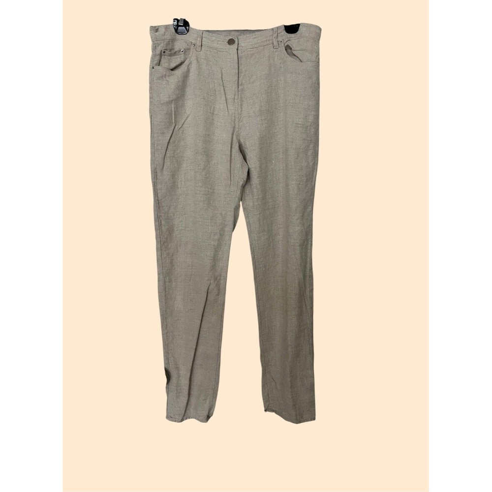The White Company Natural Linen Colored Linen Pants Size 8 - Picture 3 of 10